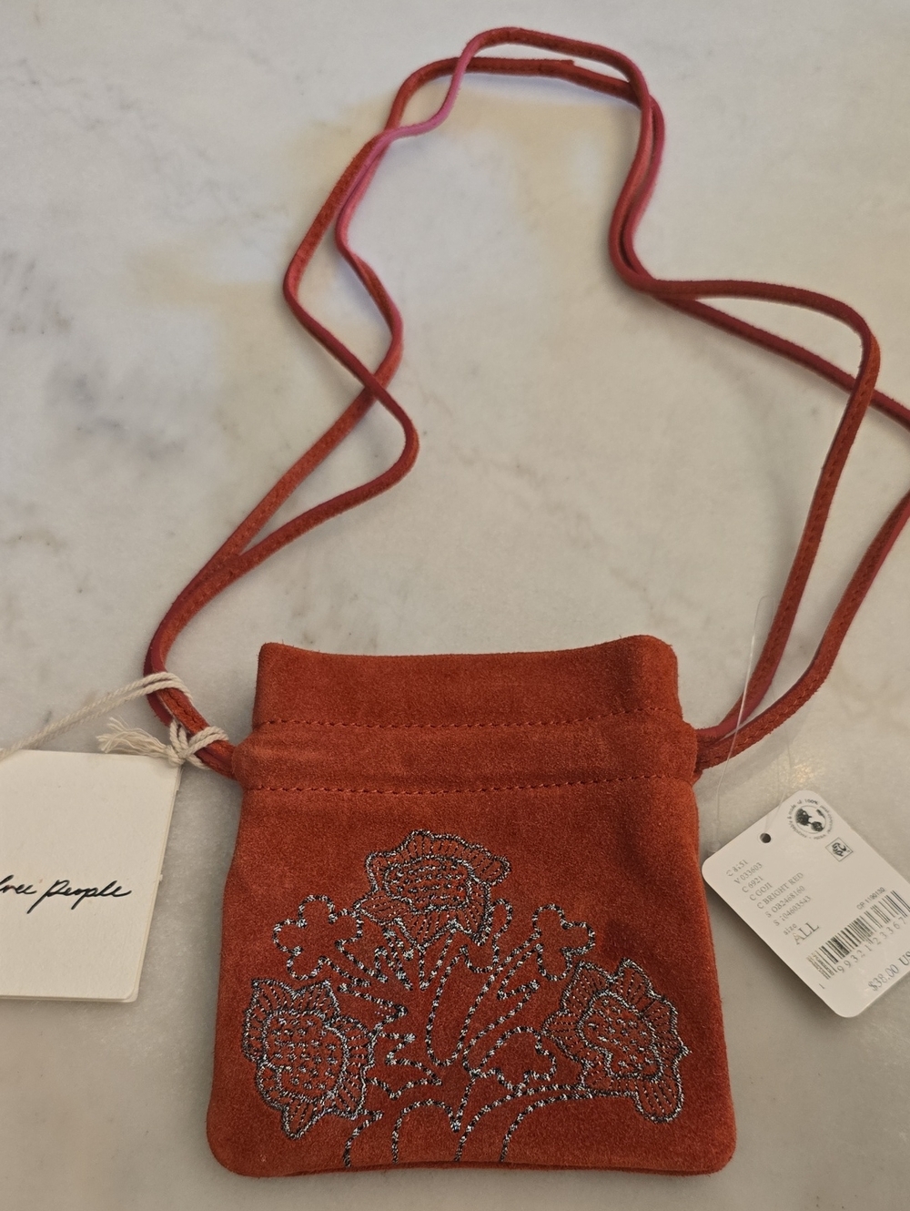 NWT Free People Eden Seude Mini Crossbody Pouch